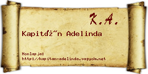 Kapitán Adelinda névjegykártya